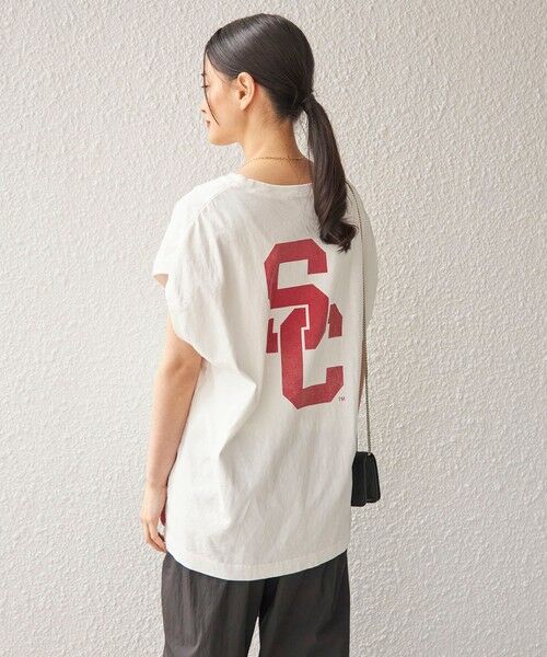 SHIPS for women / シップスウィメン Tシャツ | 81BRANCA:  カレッジ ノースリーブ TEE | 詳細25