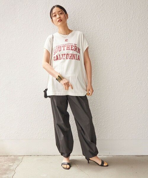 SHIPS for women / シップスウィメン Tシャツ | 81BRANCA:  カレッジ ノースリーブ TEE | 詳細30