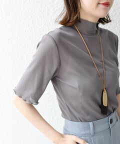 SHIPS / シップス Tシャツ | * 〈手洗い可能〉シアー メッシュ ハイネック ショート スリーブ◇