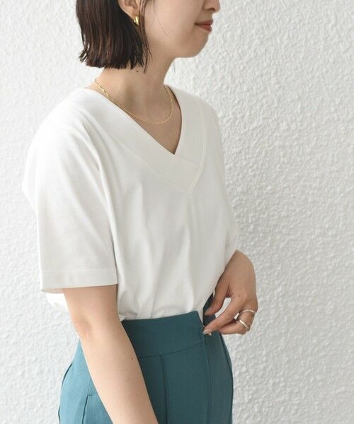 SHIPS / シップス Tシャツ | 【WEB限定】〈ネックが選べる2サイズ展開〉オーガニックコットン バリエーションネック TEE | 詳細7