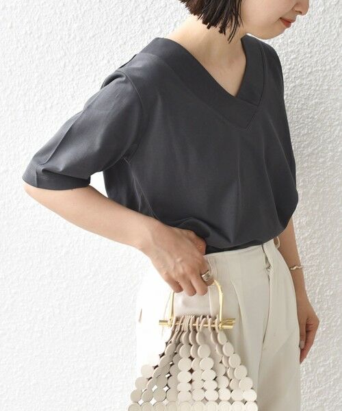 SHIPS / シップス Tシャツ | 【WEB限定】〈ネックが選べる2サイズ展開〉オーガニックコットン バリエーションネック TEE | 詳細25