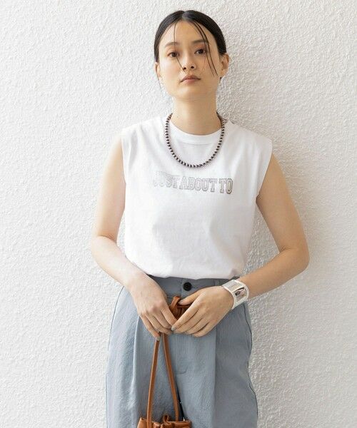 SHIPS for women / シップスウィメン Tシャツ | 81BRANCA:JUST ABOUT ノースリーブ TEE | 詳細3