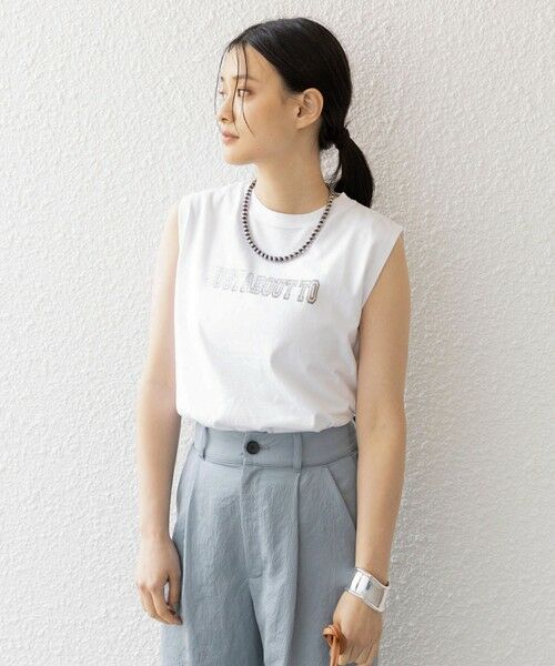SHIPS for women / シップスウィメン Tシャツ | 81BRANCA:JUST ABOUT ノースリーブ TEE | 詳細7
