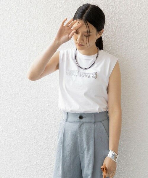 SHIPS for women / シップスウィメン Tシャツ | 81BRANCA:JUST ABOUT ノースリーブ TEE | 詳細8