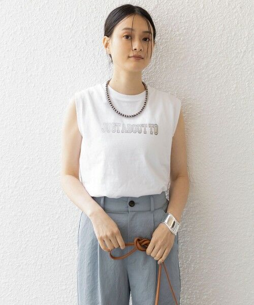 SHIPS for women / シップスウィメン Tシャツ | 81BRANCA:JUST ABOUT ノースリーブ TEE | 詳細9