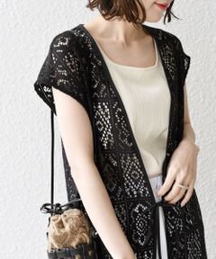 SHIPS / シップス ロング・マキシ丈ワンピース | * 〈洗濯機可能〉クロシェ レース ワンピース◇