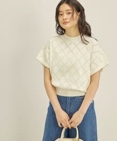 SHIPS / シップス ニット・セーター | 〈手洗い可能〉ハイゲージ 透かし編み プルオーバー