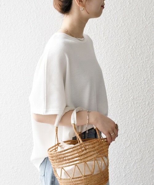 SHIPS / シップス Tシャツ | 【WEB限定】SHIPS any:〈洗濯機可能〉ワッフル ワイド TEE | 詳細7