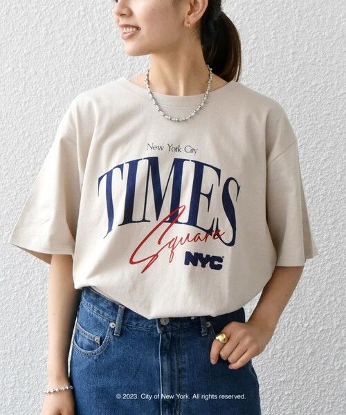 SHIPS for women / シップスウィメン Tシャツ | 【SHIPS any別注】GOOD ROCK SPEED:〈洗濯機可能〉NYC プリント ロゴ ショート TEE | 詳細17