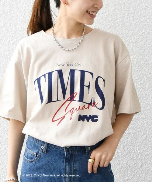 SHIPS for women / シップスウィメン Tシャツ | 【SHIPS any別注】GOOD ROCK SPEED:〈洗濯機可能〉NYC プリント ロゴ ショート TEE | 詳細18