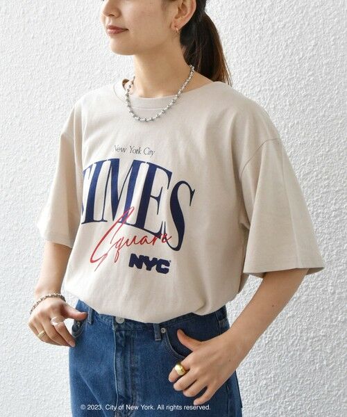 SHIPS for women / シップスウィメン Tシャツ | 【SHIPS any別注】GOOD ROCK SPEED:〈洗濯機可能〉NYC プリント ロゴ ショート TEE | 詳細22