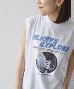 * NASA APOLLO 12 ロック ノースリーブ TEE◇