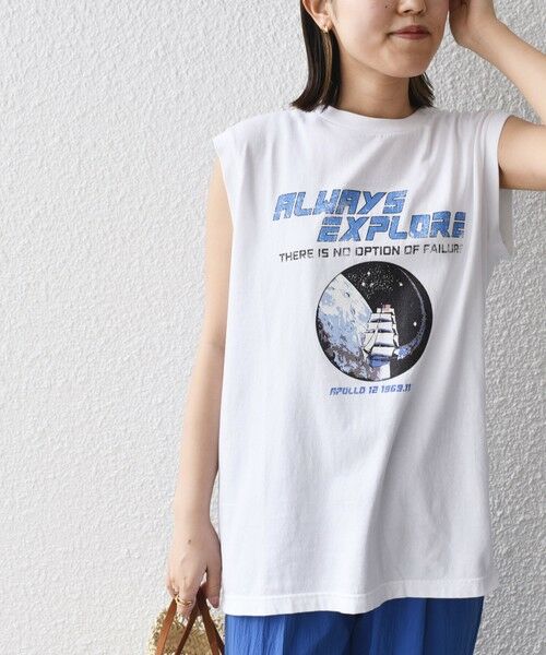 SHIPS for women / シップスウィメン Tシャツ | * NASA APOLLO 12 ロック ノースリーブ TEE◇ | 詳細6