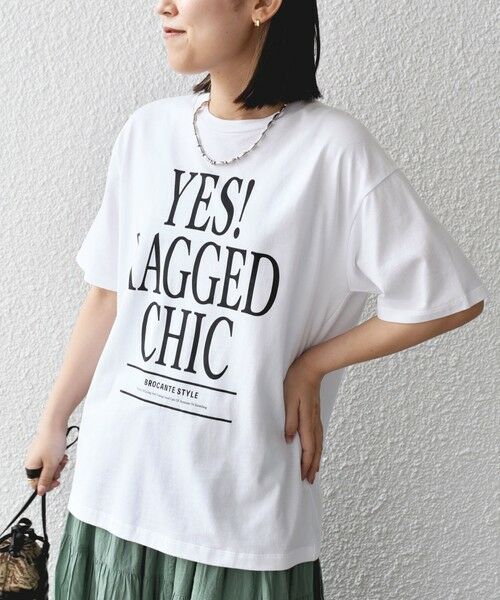 SHIPS for women / シップスウィメン Tシャツ | * 81BRANCA:YES RAGGED CHIC TEE◇ | 詳細4