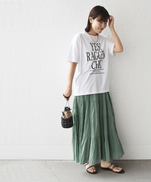 SHIPS for women / シップスウィメン Tシャツ | * 81BRANCA:YES RAGGED CHIC TEE◇ | 詳細9