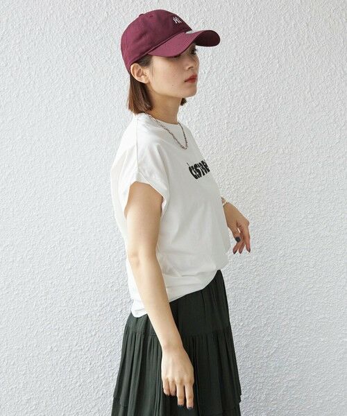 SHIPS for women / シップスウィメン Tシャツ | ローズ ぺトール ロゴ プリント TEE 2◇ | 詳細14