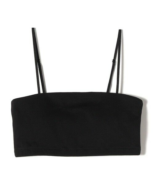 SHIPS / シップス キャミソール・チューブトップ | 〈手洗い可能〉コットン バンドゥ（ブラック）