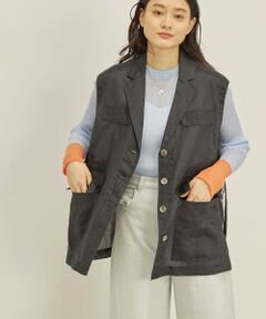 SHIPS / シップス ベスト | 〈手洗い可能〉ラミー4 ミリタリー ベスト