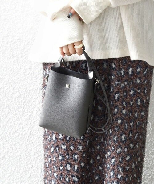 SHIPS / シップス ショルダーバッグ | 《一部予約》SHIPS any: 2WAY スクエア ミニ ショルダー バッグ(グレー)