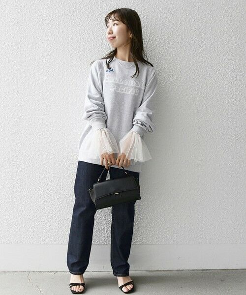 SHIPS for women / シップスウィメン カットソー | SHIPS any:〈洗濯機可能〉チュール ペプラム TEE | 詳細13