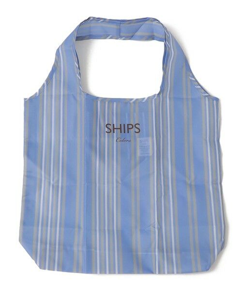 SHIPS / シップス エコバッグ | SHIPS Colors:〈手洗い可能〉リサイクル エコバッグ (M)(サックスブルー)