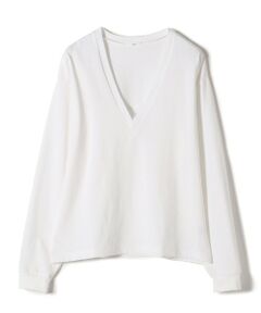 onit:ディープ Vネック ロング スリーブ TEE