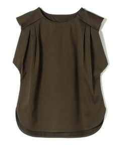 SHIPS / シップス カットソー | 〈手洗い可能〉タック デザイン ノースリーブ プルオーバー