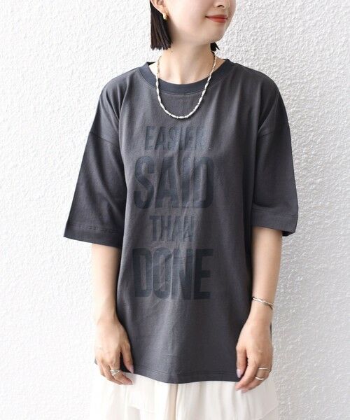 SHIPS for women / シップスウィメン Tシャツ | 【SHIPS別注】81BRANCA:5分袖 ロゴ TEE 24SS | 詳細30