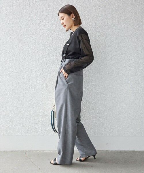 SHIPS / シップス ニット・セーター | 〈手洗い可能〉シアー レイヤード リバーシブル プルオーバー◇ | 詳細17