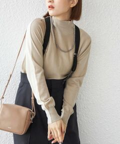 SHIPS / シップス ニット・セーター | 【SHIPS別注】ANNUAL:ハイネック バイカラー プルオーバー ◇