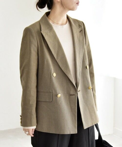 SHIPS / シップス テーラードジャケット | quaranciel:〈洗濯機可能〉ハンサム ダブルブレスト ブレザー ジャケット（セットアップ対応） | 詳細25