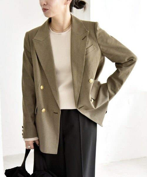 SHIPS / シップス テーラードジャケット | quaranciel:〈洗濯機可能〉ハンサム ダブルブレスト ブレザー ジャケット（セットアップ対応） | 詳細26