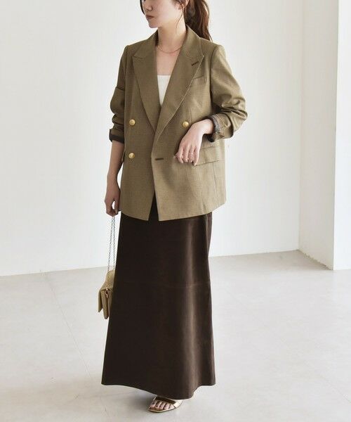 セール】 quaranciel:〈洗濯機可能〉ハンサム ダブルブレスト