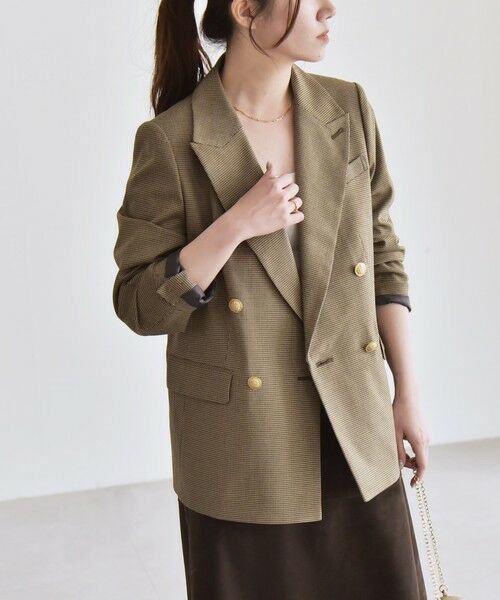 SHIPS / シップス テーラードジャケット | quaranciel:〈洗濯機可能〉ハンサム ダブルブレスト ブレザー ジャケット（セットアップ対応） | 詳細29