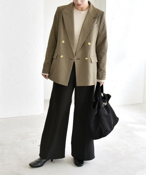 SHIPS / シップス テーラードジャケット | quaranciel:〈洗濯機可能〉ハンサム ダブルブレスト ブレザー ジャケット（セットアップ対応） | 詳細21