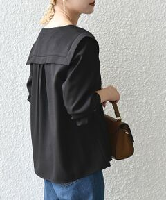 SHIPS / シップス シャツ・ブラウス | SHIPS any:〈洗濯機可能〉ウーステッド セーラーカラー ギャザー ブラウス