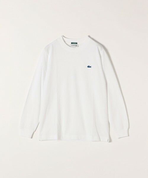 SHIPS for women / シップスウィメン Tシャツ | 【SHIPS any別注】LACOSTE:〈洗濯機可能〉ピケ クルーネック ロング Tシャツ | 詳細1