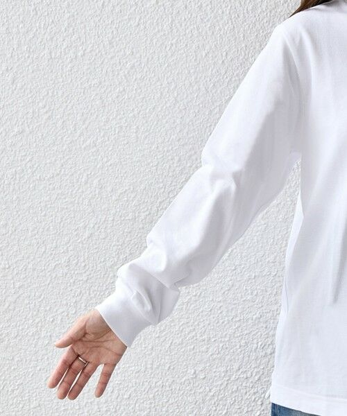 SHIPS for women / シップスウィメン Tシャツ | 【SHIPS any別注】LACOSTE:〈洗濯機可能〉ピケ クルーネック ロング Tシャツ | 詳細14