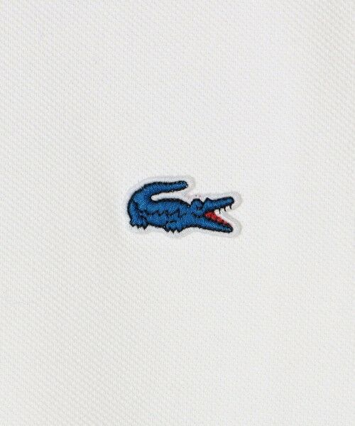 SHIPS for women / シップスウィメン Tシャツ | 【SHIPS any別注】LACOSTE:〈洗濯機可能〉ピケ クルーネック ロング Tシャツ | 詳細5