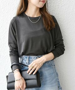 SHIPS / シップス カットソー | SHIPS any:〈手洗い可能〉ウール シアー ラウンドヘム カットソー