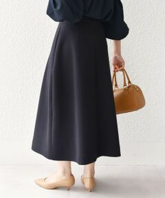 SHIPS any:〈洗濯機可能〉ダブル ピケ コクーン スカート［NAVY BLUE］