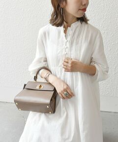 SHIPS / シップス ロング・マキシ丈ワンピース | SHIPS any:〈洗濯機可能〉キャンブリック ピンタック フレア ワンピース