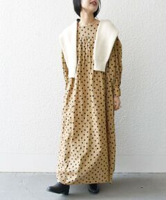 【SHIPS any別注】MIYAKO TAKAYAMA × SHIPS any: ドット マキシ ワンピース