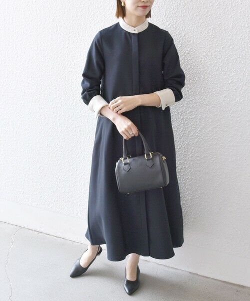 SHIPS / シップス ロング・マキシ丈ワンピース | 《一部追加予約》SHIPS any:〈洗濯機可能〉ダブルクロス Aライン シャツワンピース | 詳細6