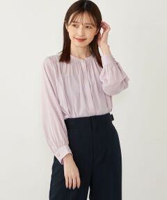 SHIPS / シップス シャツ・ブラウス | SHIPS Colors:〈洗濯機可能〉サテン ギャザー シャツ◇