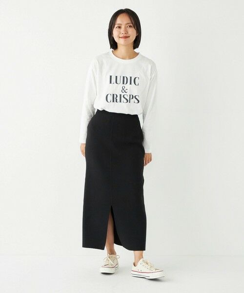SHIPS for women / シップスウィメン Tシャツ | SHIPS Colors:〈洗濯機可能〉ロゴ プリント ロングスリーブ TEE | 詳細12