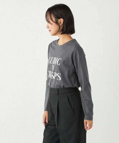 SHIPS for women / シップスウィメン Tシャツ | SHIPS Colors:〈洗濯機可能〉ロゴ プリント ロングスリーブ TEE | 詳細20
