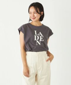 SHIPS Colors:〈洗濯機可能〉フレンチスリーブ ロゴ TEE