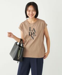 SHIPS Colors:〈洗濯機可能〉フレンチスリーブ ロゴ TEE