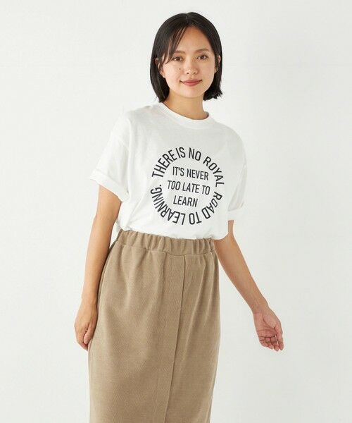 SHIPS for women / シップスウィメン Tシャツ | SHIPS Colors:〈洗濯機可能〉サークル ロゴ ルーズ TEE | 詳細3